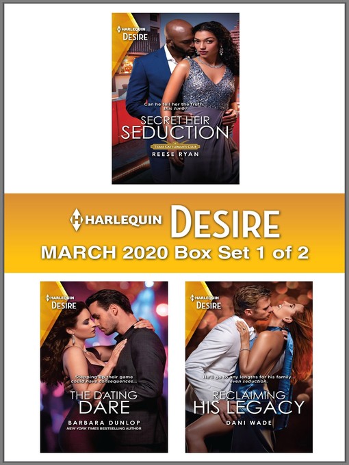 Cover image for Harlequin Desire March 2020--Box Set 1 of 2